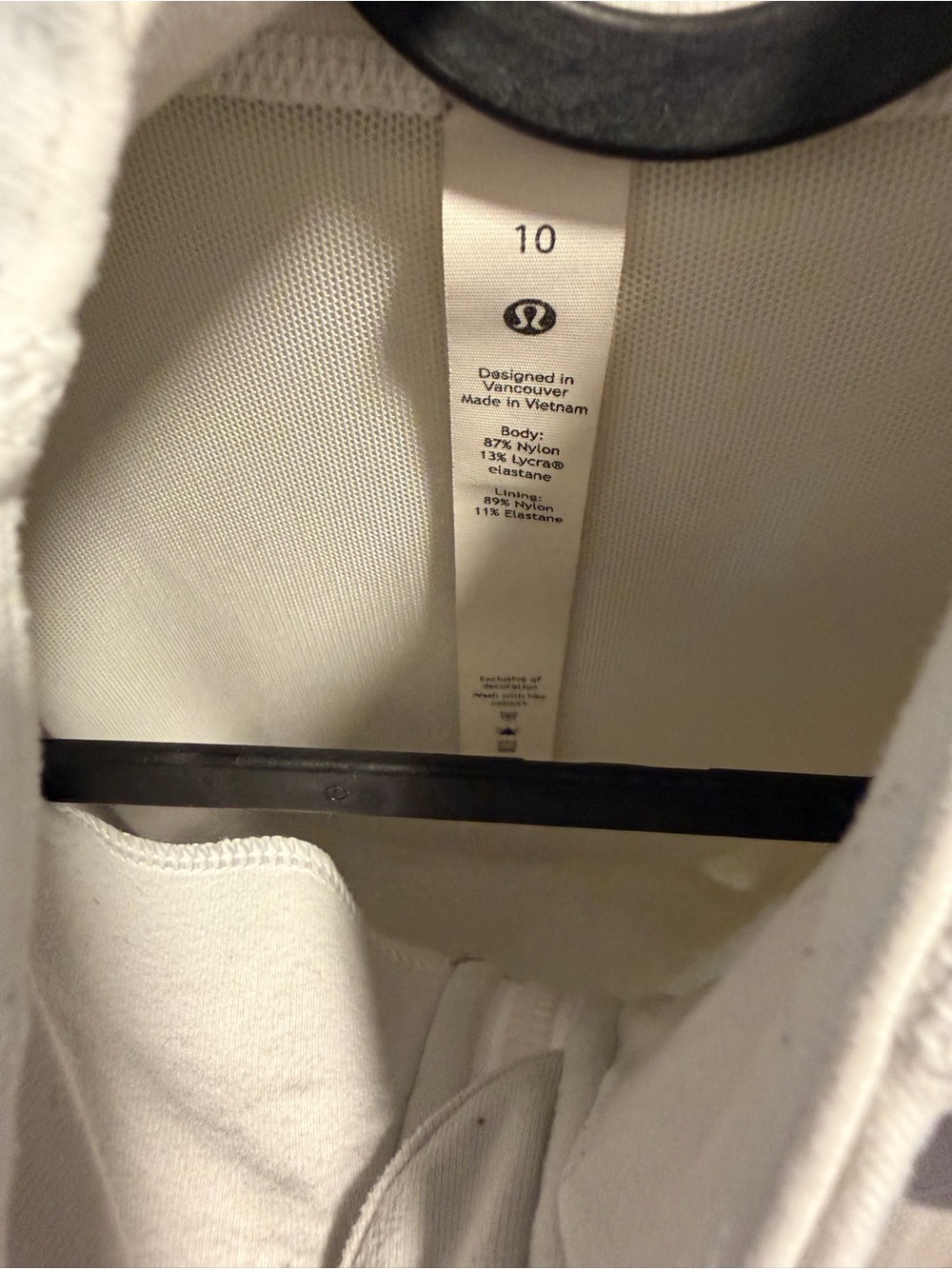 Lululemon Define Jacket Original Style – White – Size 10 - Picture 3 of 3